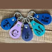 Teardrop Keychain Leatherette