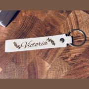 Long Keychain Leatherette