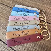 Long Keychain Leatherette