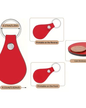 Teardrop Keychain Leatherette