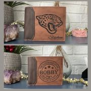 Custom Engraved Leatherette Wallet