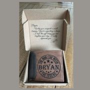 Custom Engraved Leatherette Wallet