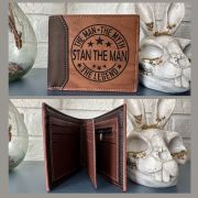 Custom Engraved Leatherette Wallet