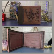 Custom Engraved Leatherette Wallet