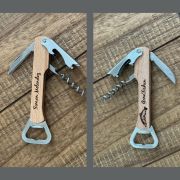 Corkscrew Wine Bottle Opener Beechwood