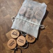 Round Keychain Beechwood