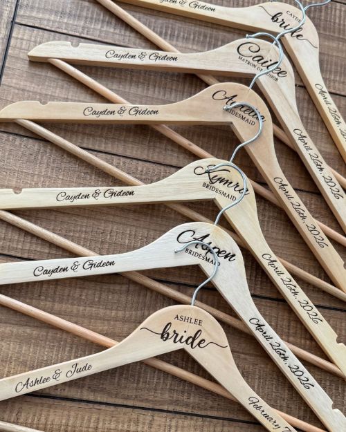 Customized Lingerie Bridemaid Dress Hanger